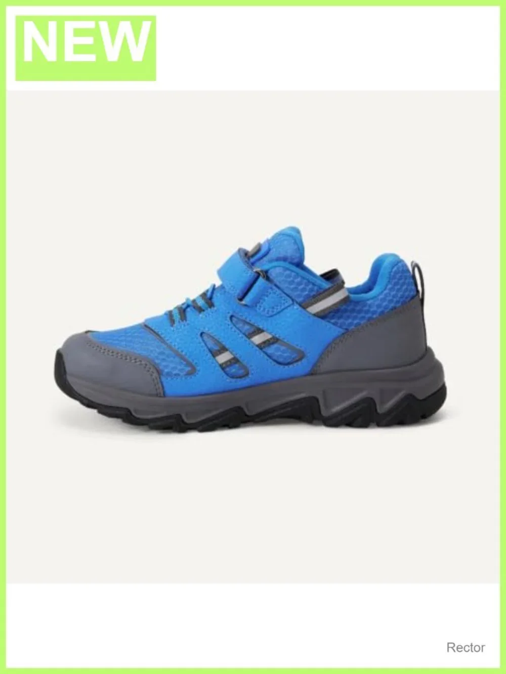 Kids Waterproof Hiking Sneakers - Nylon and PU Suede - Hook and Loop